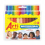 Crayones Delgados Arti Creativo Multicultural Colores Del Mundo X 12 Und