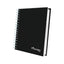 Cuaderno Cuadriculado Anillado Iris Color A4 Tapa Dura Negro 160 Hojas