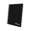 Cuaderno Cuadriculado Anillado Iris Color A4 Tapa Dura Negro 100 Hojas
