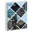 Cuaderno Cuadriculado Anillado Iris Color A4 Con Liga Surtido 170 Hojas