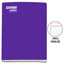 Cuaderno Triple Renglón Deluxe College Cosido Morado 80 Hojas