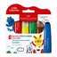 Plumón Lavable Extra Jumbo Faber Castell Little Creatives X 6 Und