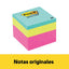 Notas Adhesivas 3M PostIt 47.6 X 47.6 Mm Colores Neón Multicolor 400 Hojas