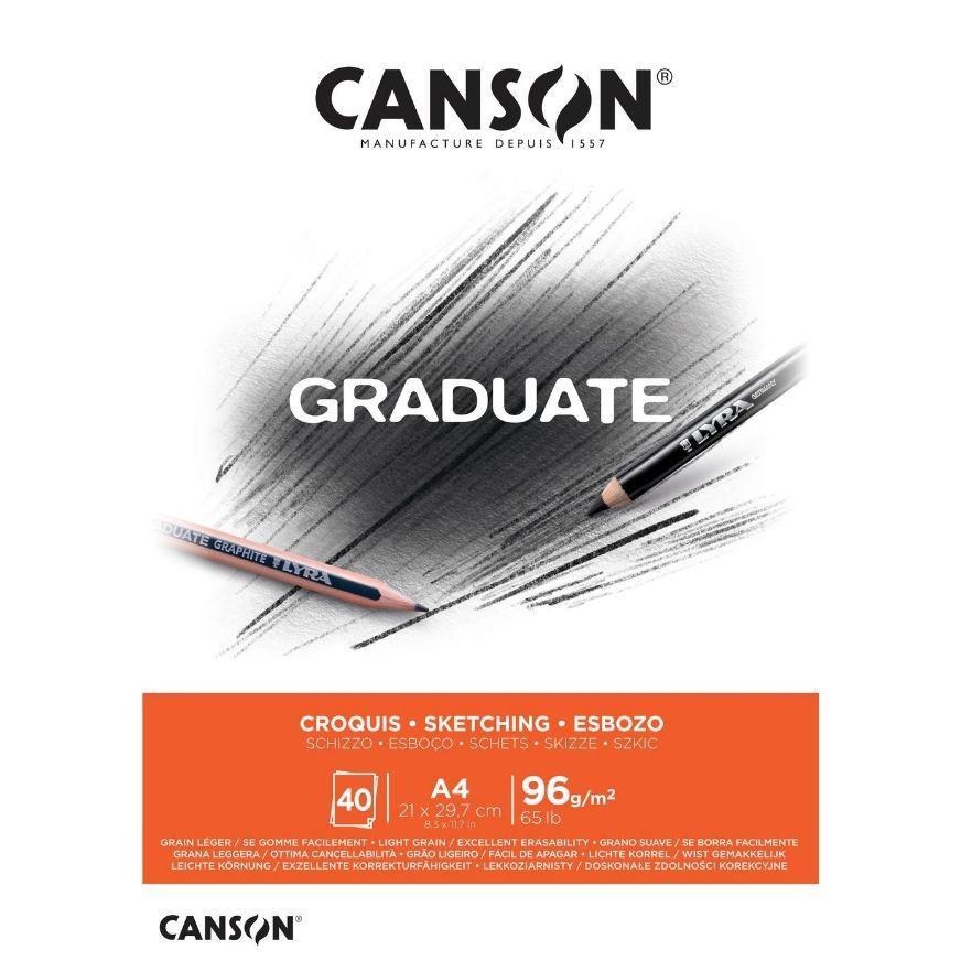 Block Canson A4 Graduate Croquis 96 Gr 20 Hojas Imagen principal del producto