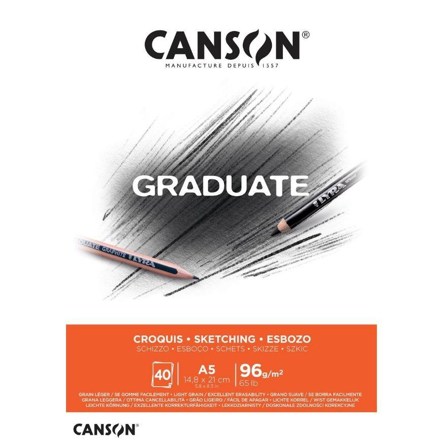 Block Canson A5 Graduate Croquis 96 Gr 20 Hojas Imagen principal del producto