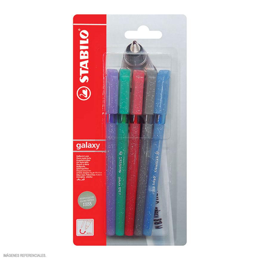 BolÃ­grafo Stabilo Galaxy 818F X 5 Und Imagen principal del producto