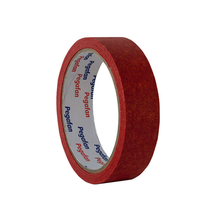 Cinta Masking Tape Pegafan 1 X 20 Yd Rojo