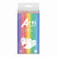 Colores Largos Arti Creativo Hexagonal Pastel X 12 Und