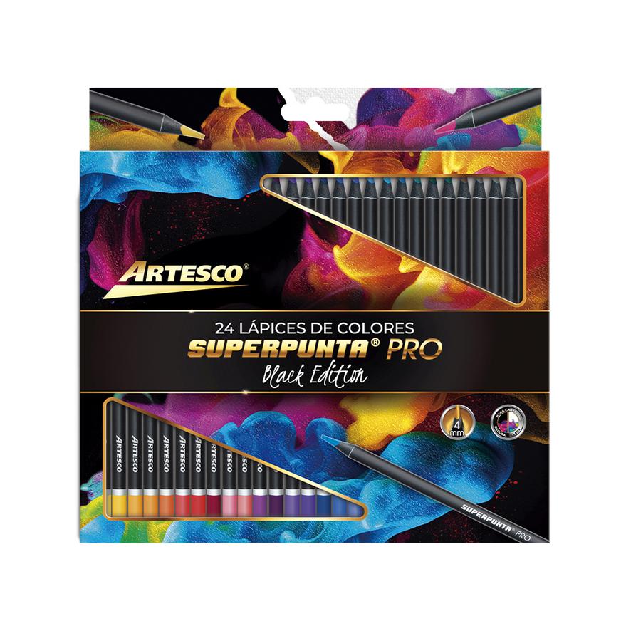 Colores Largos Artesco Redondos Superpunta Pro X 24 Und Imagen principal del producto