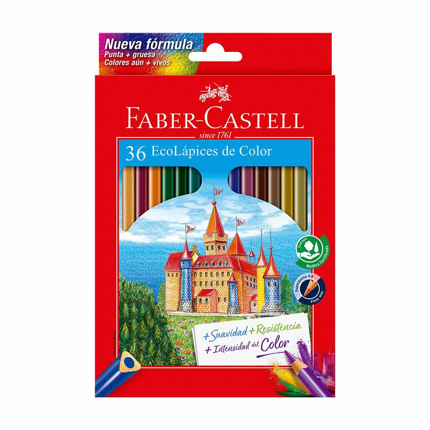 Colores Largos Faber Castell Triangulares X 36 Und Imagen principal del producto