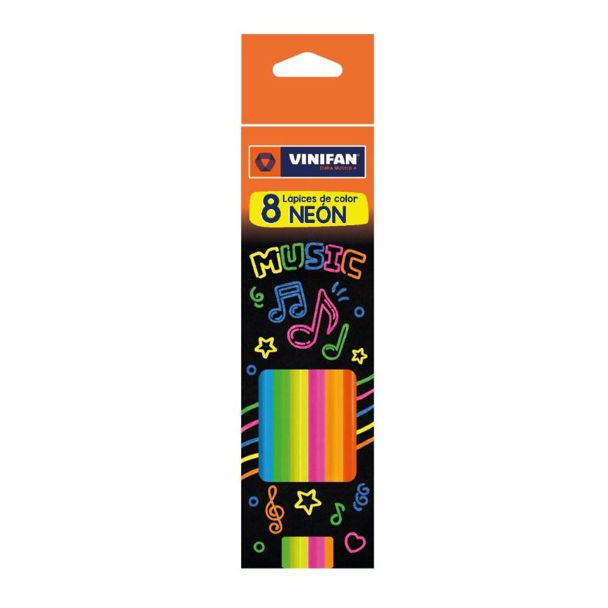 Colores Largos Vinifan Triangulares NeÃƒÂ³n X 8 Und