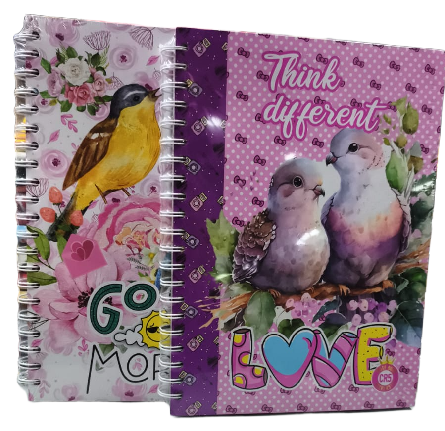 Cuaderno Cuadriculado Anillado 120 hojas Damas