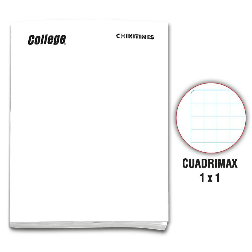 Cuaderno Cuadrimax Deluxe College Chikitines A4 Blanco 80 Hojas