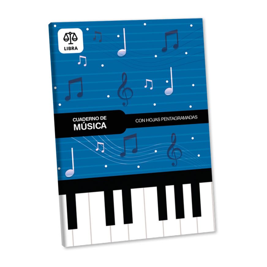 Cuaderno De MÃºsica Libra A4 30 Hojas Imagen principal del producto