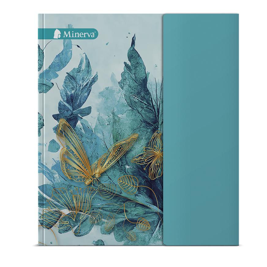 Cuaderno Cuadriculado Anillado Minerva A4 Tapa Dura Surtido 180 Hojas