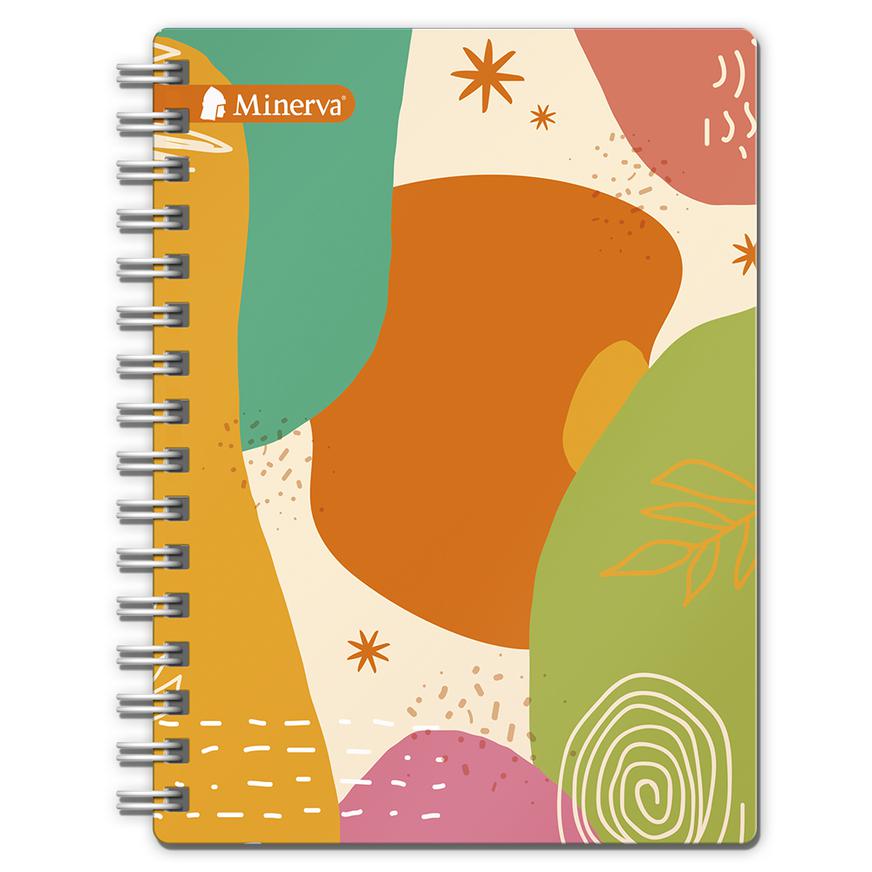 Cuaderno Punteado Anillado Minerva A4 Tapa Dura Surtido 150 Hojas