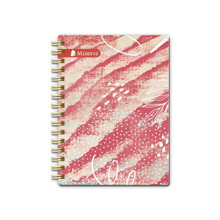 Cuaderno Cuadriculado Anillado Minerva A5 DiseÃƒÂ±o Mujer Surtido 180 Hojas