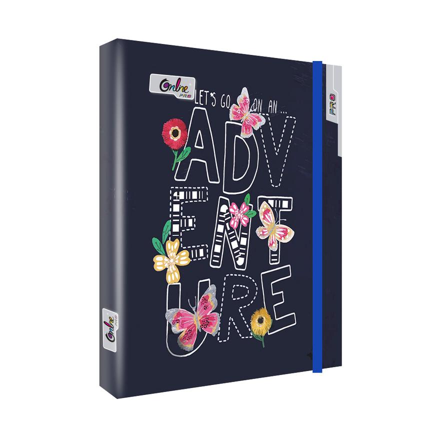 Cuaderno Cuadriculado Anillado Online A4 Con Liga Surtido 150 Hojas