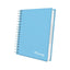 Cuaderno Cuadriculado Anillado Iris Color A4 Tapa Dura Celeste 160 Hojas