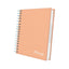 Cuaderno Cuadriculado Anillado Iris Color A4 Tapa Dura Naranja 160 Hojas