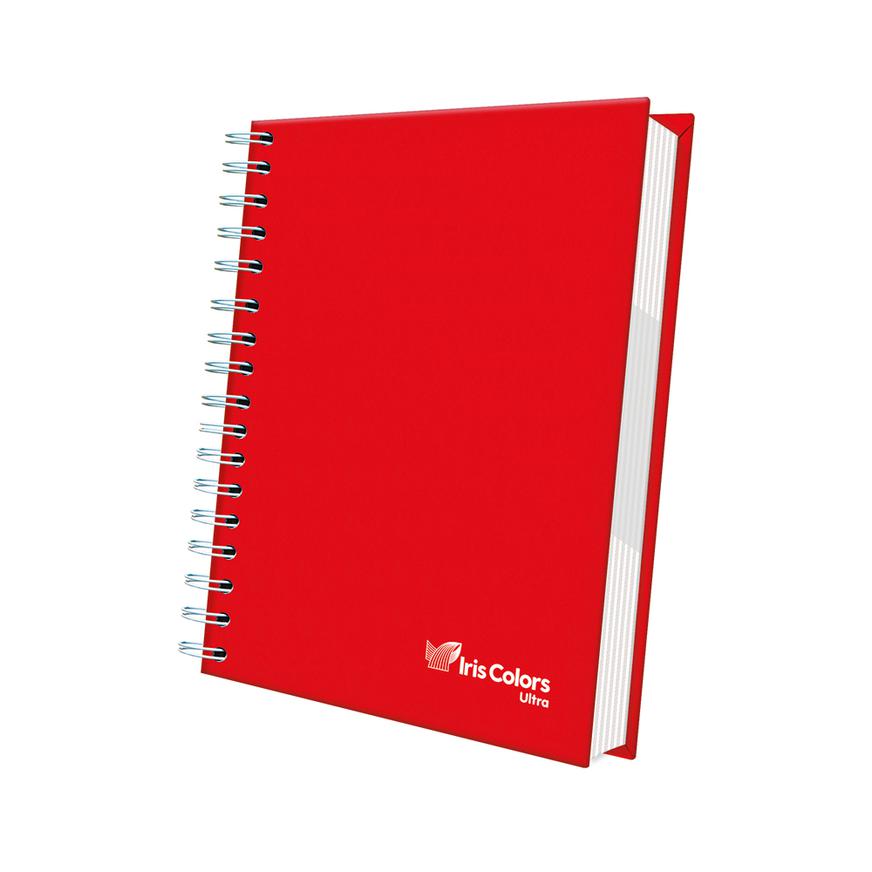 Cuaderno Cuadriculado Anillado Iris Color A4 Tapa Dura Rojo 160 Hojas Imagen principal del producto