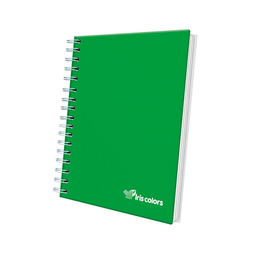 Cuaderno Cuadriculado Anillado Iris Color A4 Tapa Dura Verde 100 Hojas Imagen principal del producto