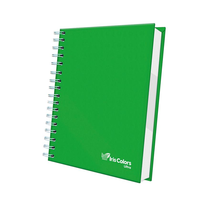 Cuaderno Cuadriculado Anillado Iris Color A4 Tapa Dura Verde 160 Hojas Imagen principal del producto