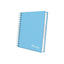 Cuaderno Cuadriculado Anillado Iris Color A5 Tapa Dura Celeste 160 Hojas