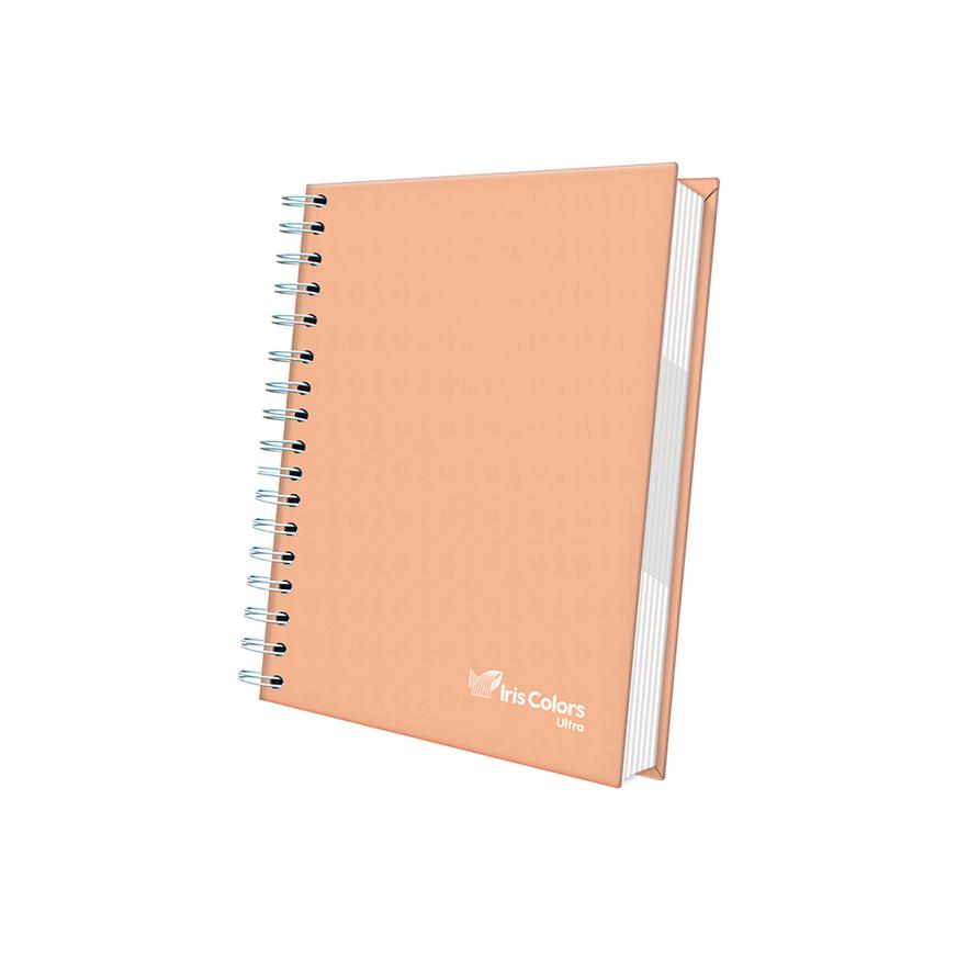 Cuaderno Cuadriculado Anillado Iris Color A5 Tapa Dura Naranja Pastel 160 Hojas Imagen principal del producto