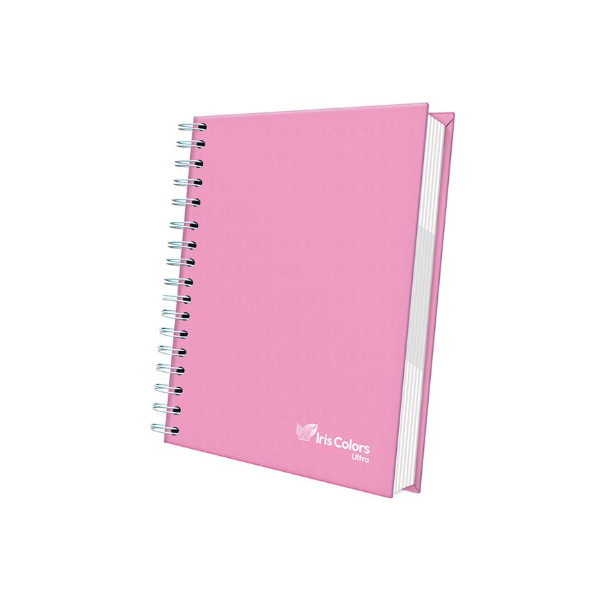 Cuaderno Cuadriculado Anillado Iris Color A5 Tapa Dura Rosado Pastel 160 Hojas Imagen principal del producto