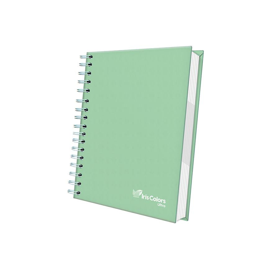 Cuaderno Cuadriculado Anillado Iris Color A5 Tapa Dura Verde Pastel 160 Hojas Imagen principal del producto