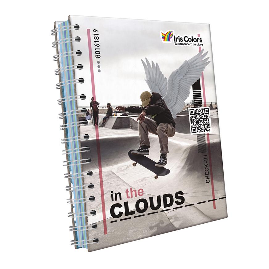 Cuaderno Cuadriculado Anillado Iris Color A5 DiseÃƒÂ±o Hombre Surtido 170 Hojas
