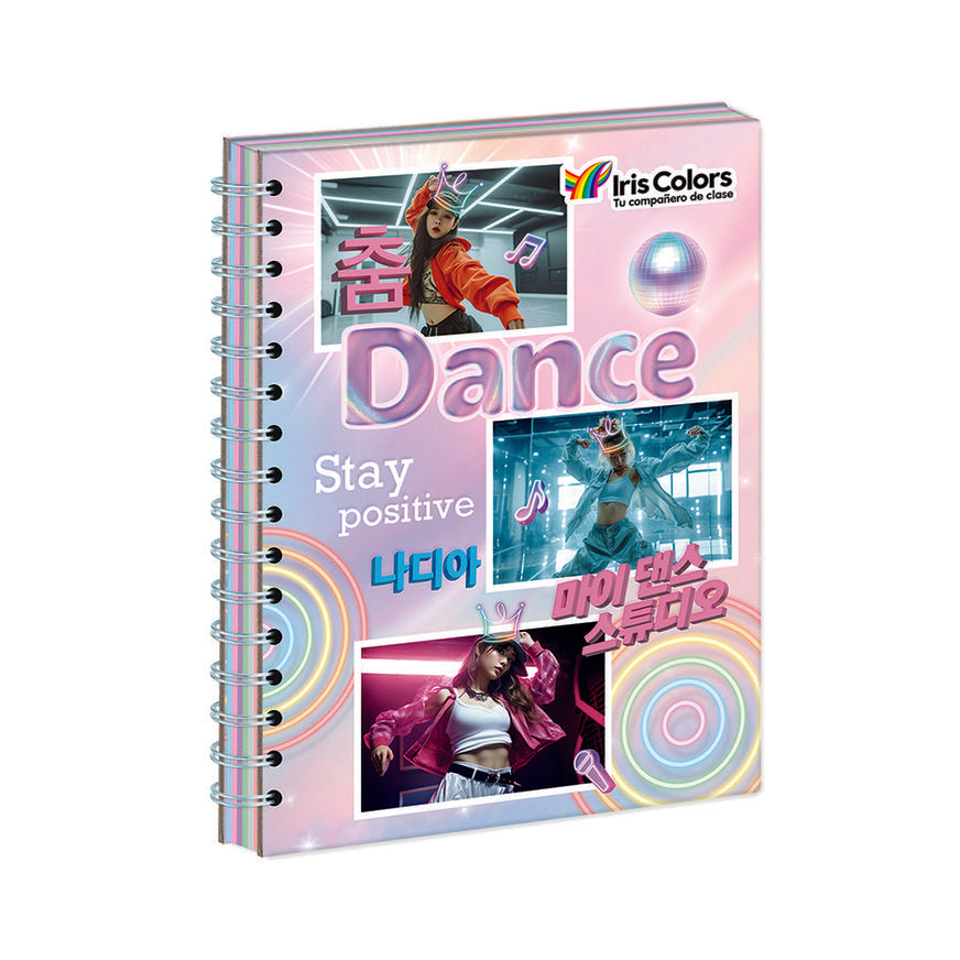 Cuaderno Cuadriculado Anillado Iris Color A5 DiseÃƒÂ±o Mujer Surtido 170 Hojas Imagen principal del producto