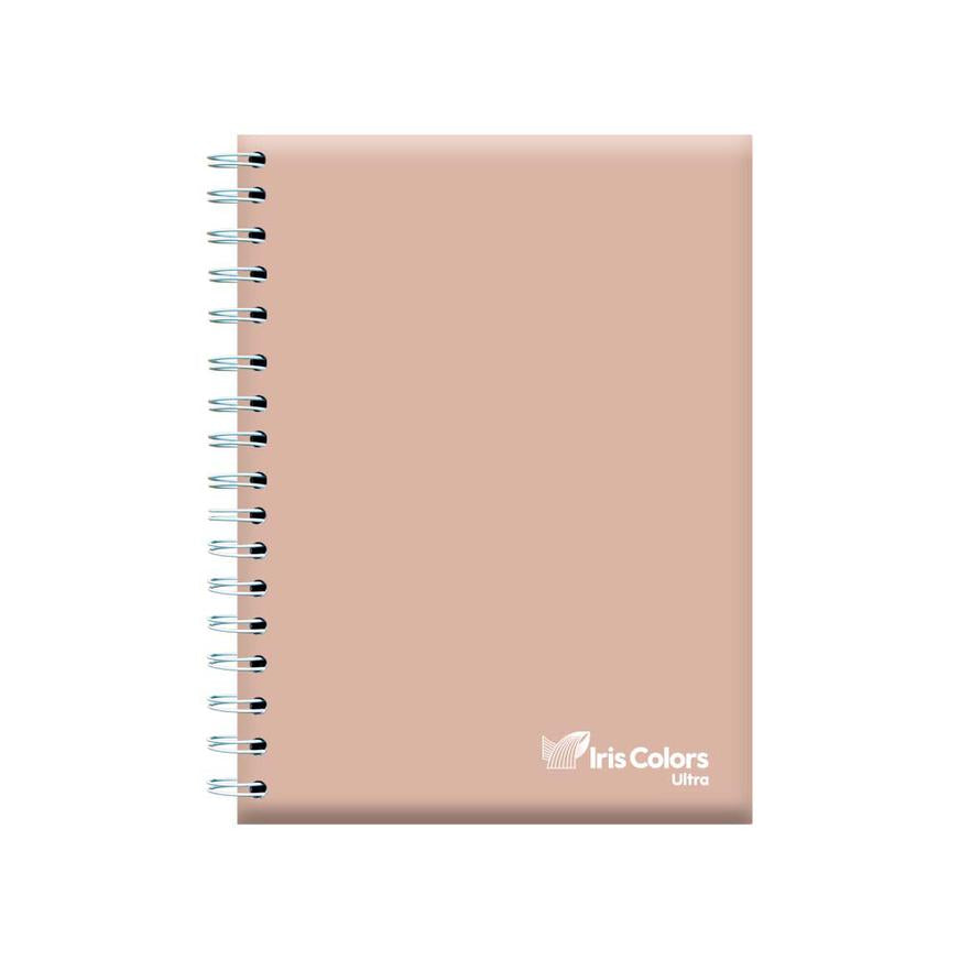 Cuaderno Cuadriculado Anillado Iris Color A5 Caoba Tapa Dura