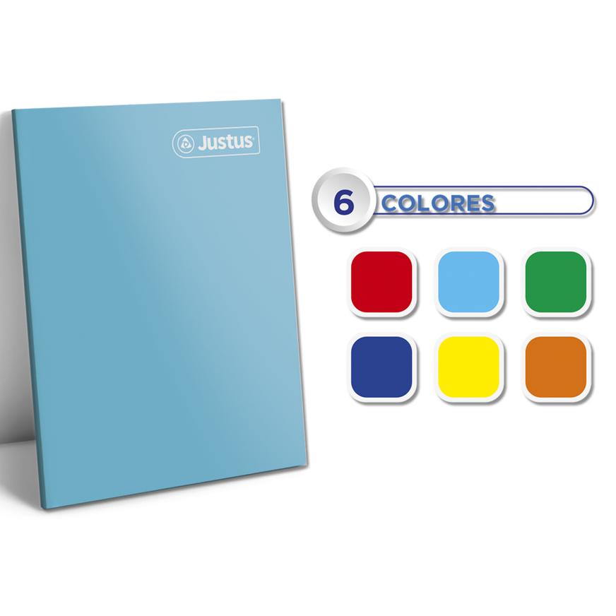 Cuaderno Cuadriculado Justus A5 Surtido 80 Hojas