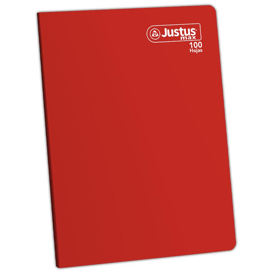 Cuaderno Triple RenglÃ³n Max Deluxe Justus A4 Rojo 100 Hojas Imagen principal del producto