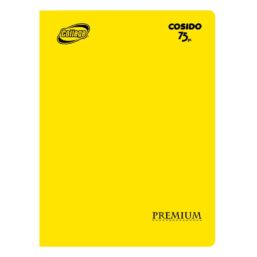 Cuaderno Doble Raya Deluxe College A4 Amarillo 80 Hojas
