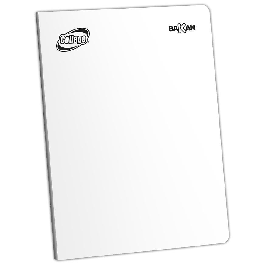 Cuaderno Rayado Deluxe College Bakan A4 Blanco 80 Hojas