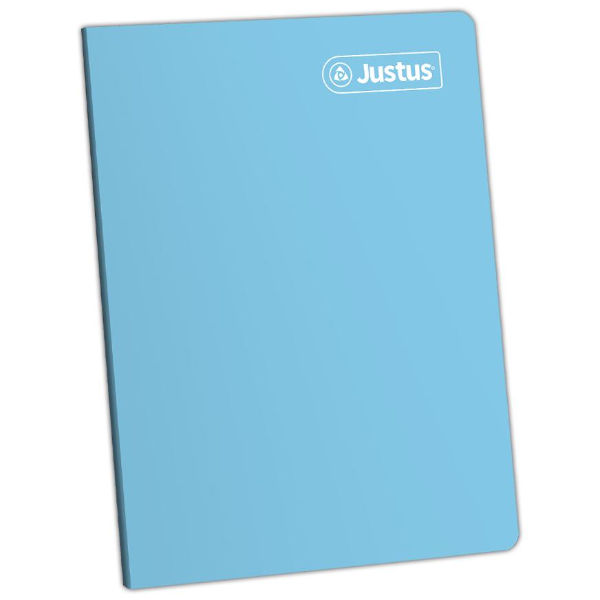 Cuaderno Rayado Deluxe Justus A4 Celeste 80 Hojas