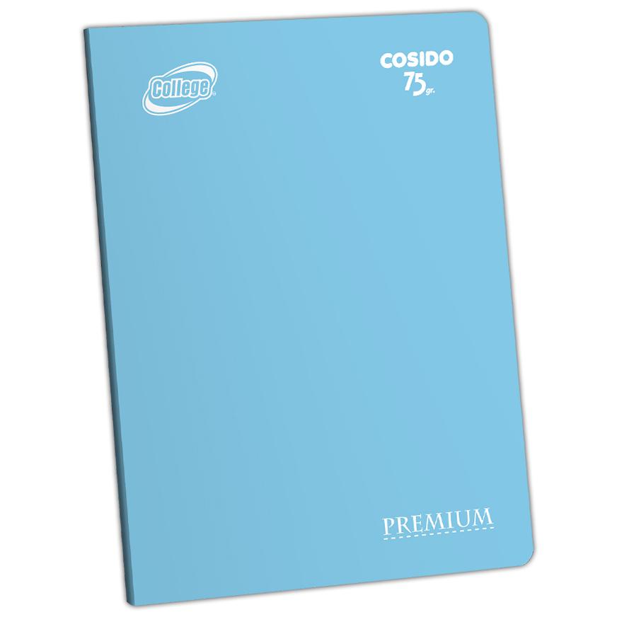 Cuaderno Triple Raya Deluxe College Max A4 Celeste 80 Hojas