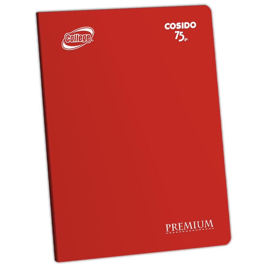 Cuaderno Triple RenglÃ³n Deluxe College A4 Rojo 80 Hojas Imagen principal del producto