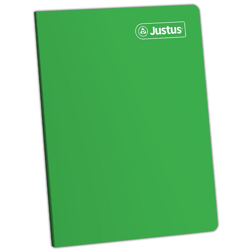 Cuaderno Cuadriculado Deluxe Justus A4 Verde 80 Hojas