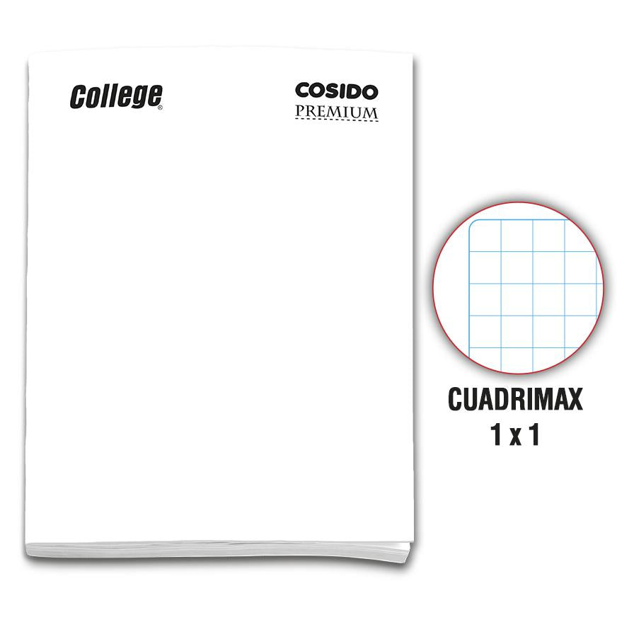 Cuaderno Cuadrimax Deluxe College A4 Cosido Blanco 80 Hojas