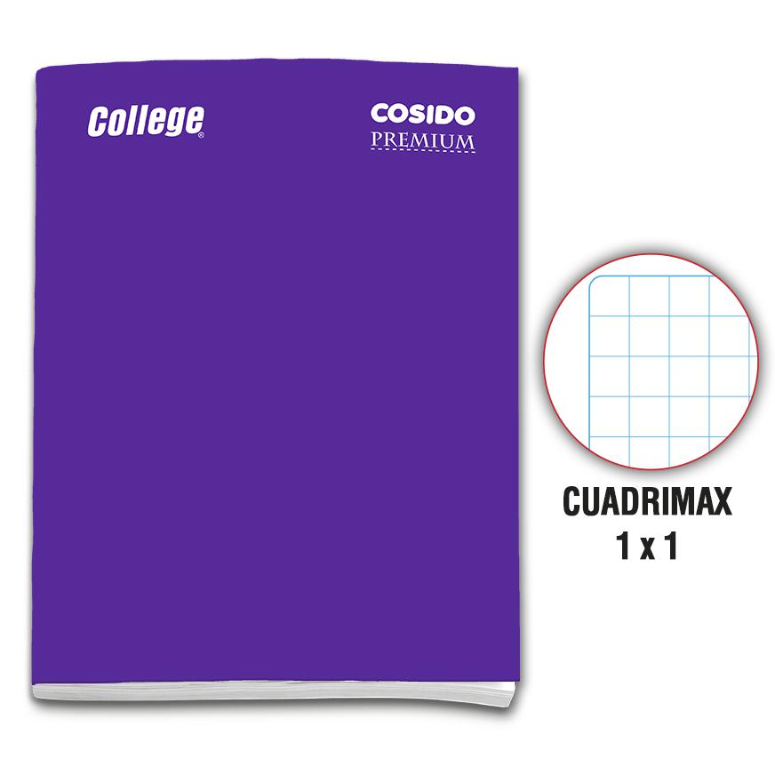 Cuaderno Cuadrimax Deluxe College A4 Cosido Morado 80 Hojas