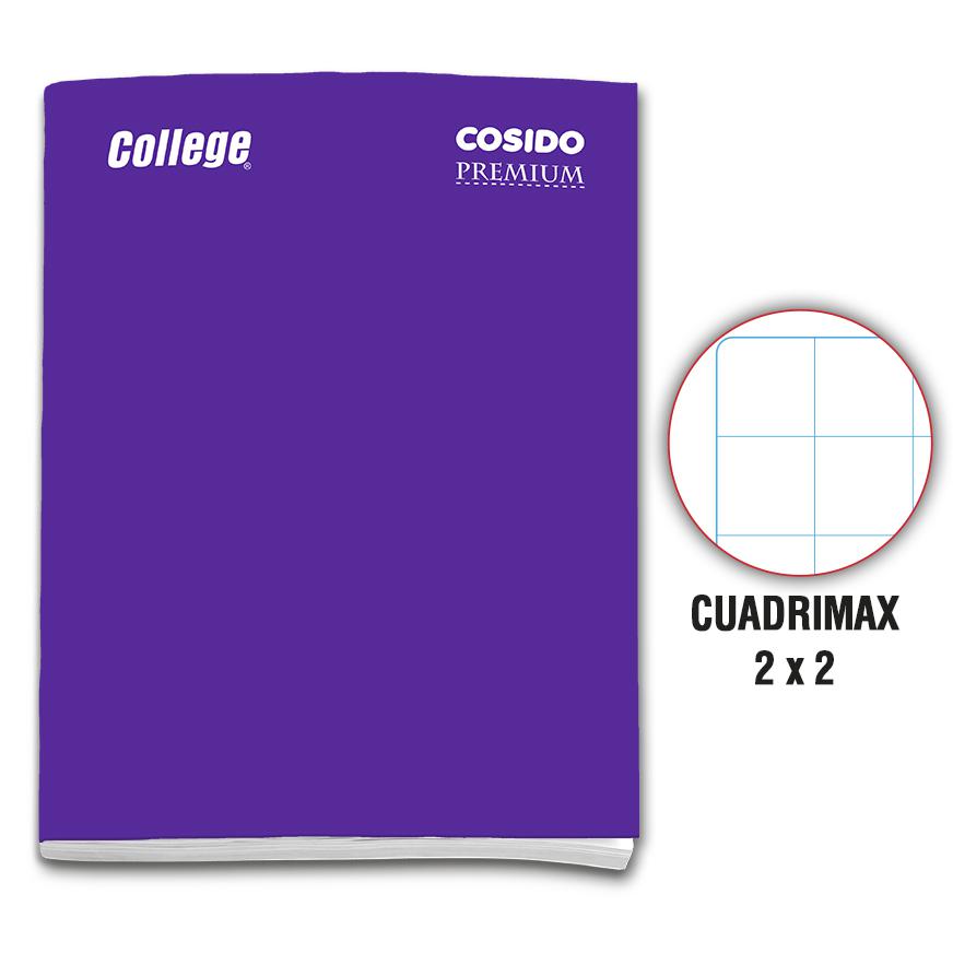 Cuaderno Doblemax Deluxe College Cosido Morado 80 Hojas Imagen principal del producto