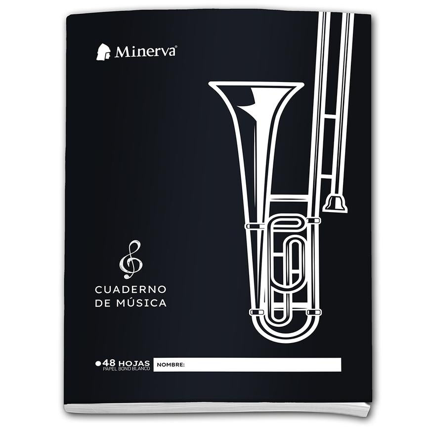 Cuaderno De MÃƒÂºsica Minerva A4 SÃƒÂ³lido 48 Hojas