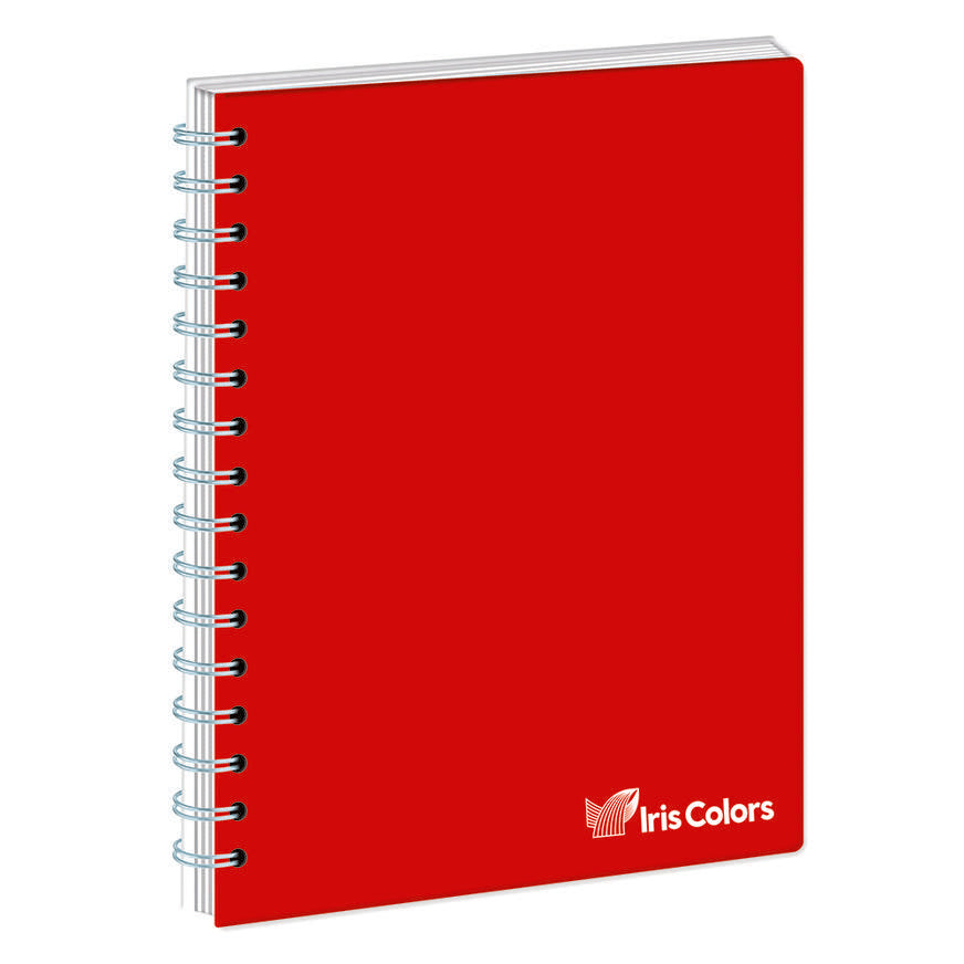 Cuaderno Rayado Anillado Iris Color A4 Surtido 100 Hojas