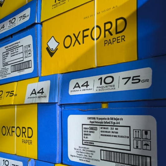 CAJA Papel Bond 75g A4 Oxford