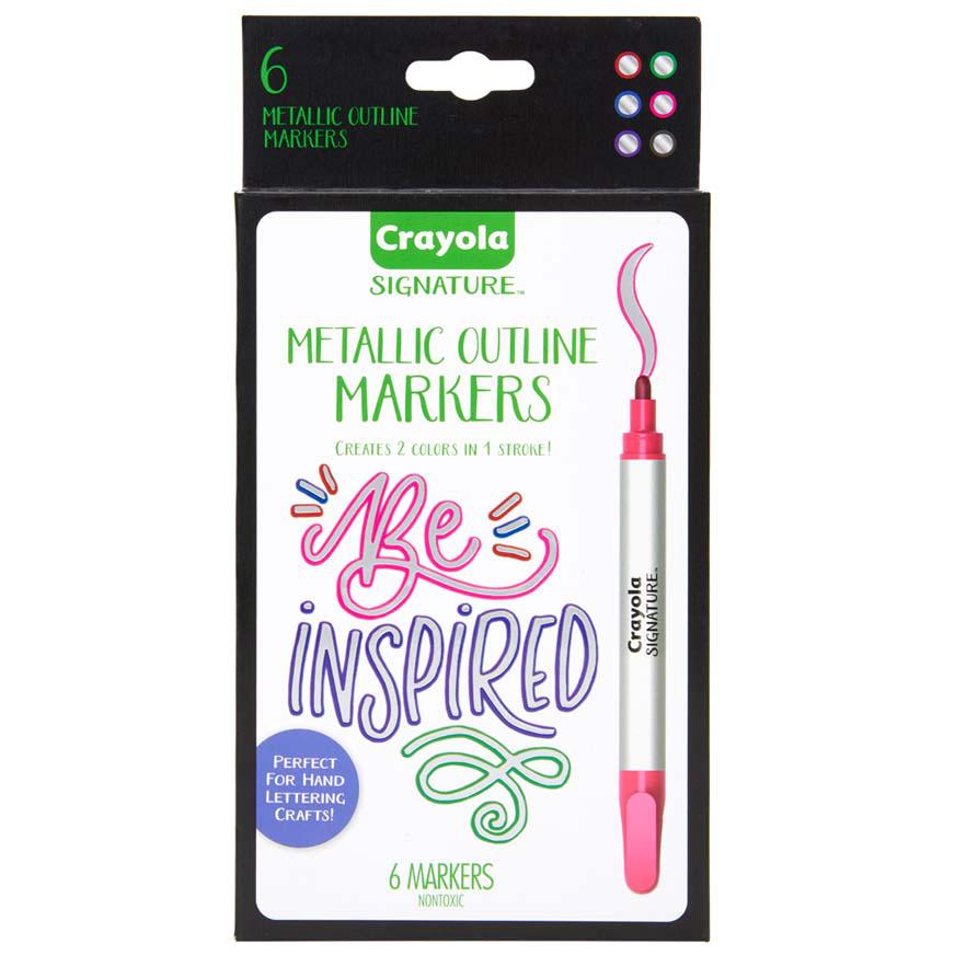Marcador Crayola MetÃƒÂ¡lico Estuche X 6 Und Imagen principal del producto