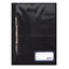 Folder Artesco Oficio Negro Tapa Transparente Con Fastener